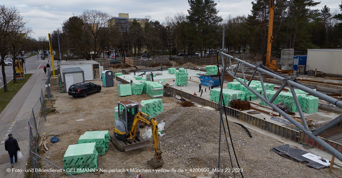 23.03.2023 - Baustelle am Haus für Kinder in Neuperlach